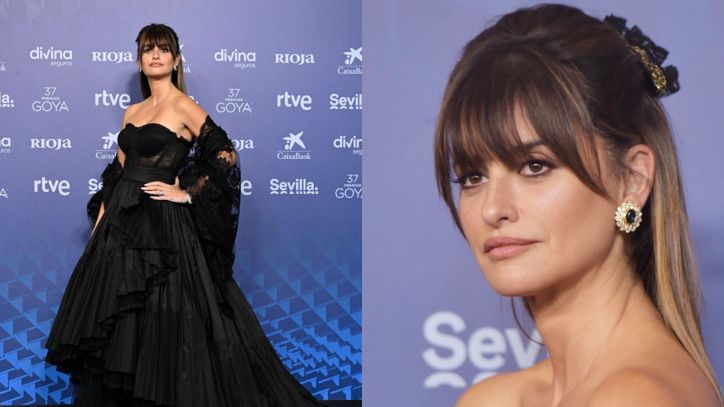 Posągowa Penelope Cruz w oszałamiającej kreacji Dolce & Gabbana eksponuje długą szyję