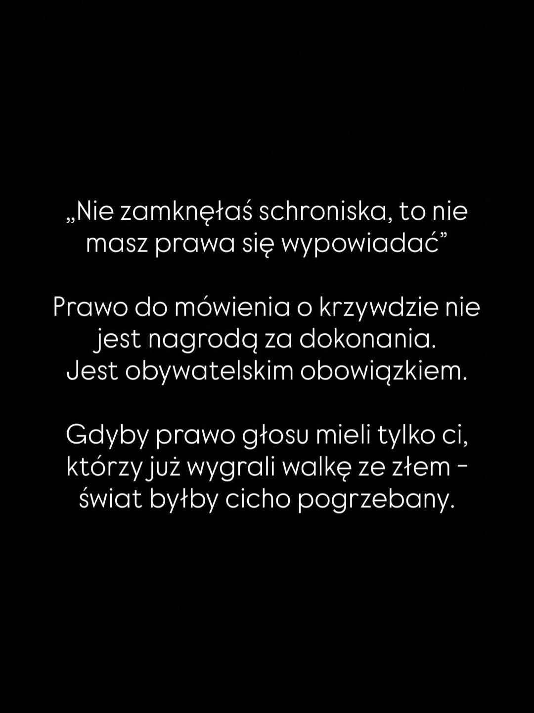 Instagramowa odezwa Ewy Chodakowskiej