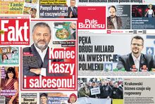 Pierwsze strony "Faktu" i "Pulsu Biznesu"