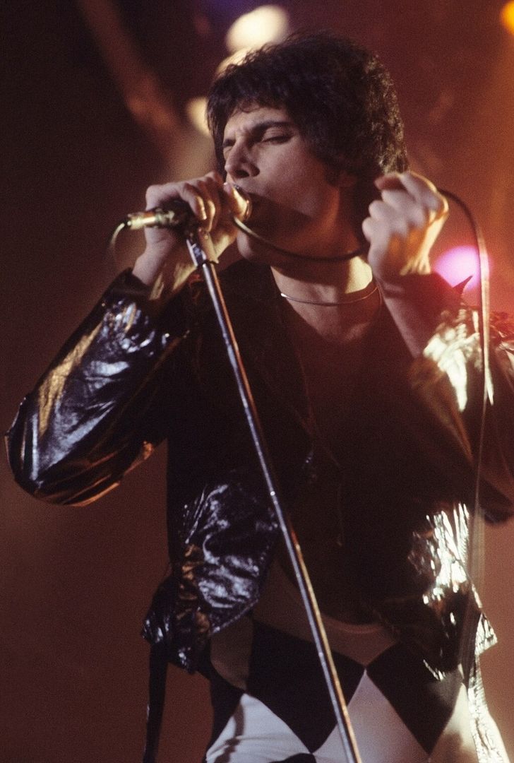 Freddie Mercury w 1977 roku