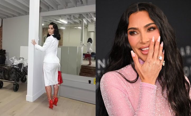 Kim Kardashian znowu nieudolnie przerobiła zdjęcie. Zdradziło ją odbicie: "Lustereczko powiedz przecie, kto sphotoshopował sobie tyłek"