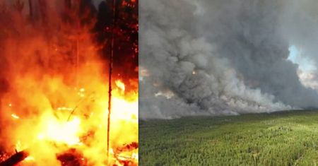 Potężny pożar w Rosji. "Ataki sabotażystów"