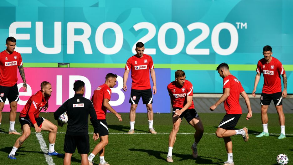 Gdańsk, 10.06.2021. Piłkarze reprezentacji Polski na treningu podczas zgrupowania kadry, na stadionie "Polsat Plus Arena Gdańsk", 10 bm. (paw) PAP/Adam Warżawa