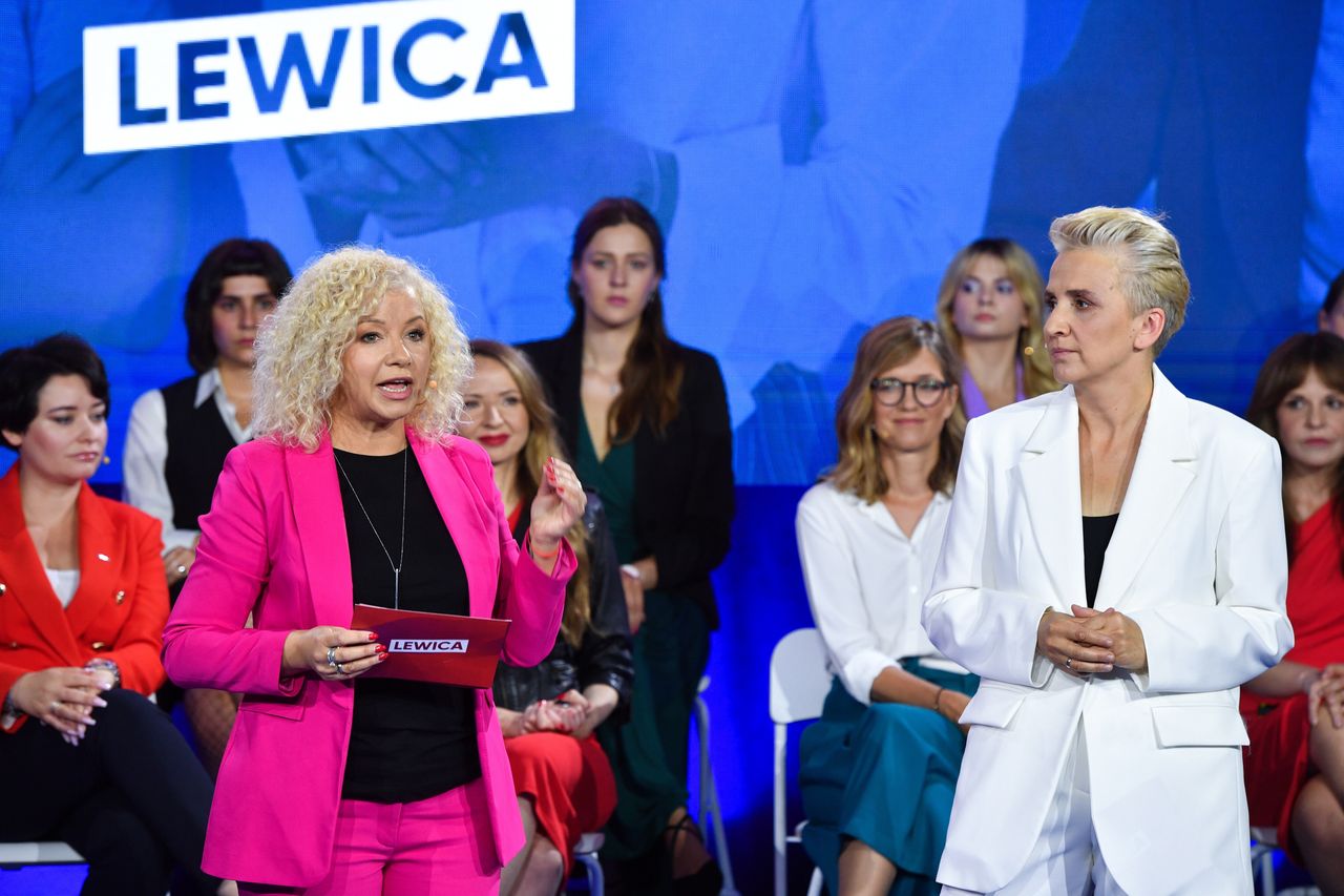 Katarzyna Kotula i Joanna Scheuring-Wielgus na konwencji Lewicy