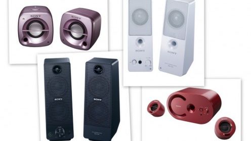 Kolorowe, komputerowe głośniki od Sony 1