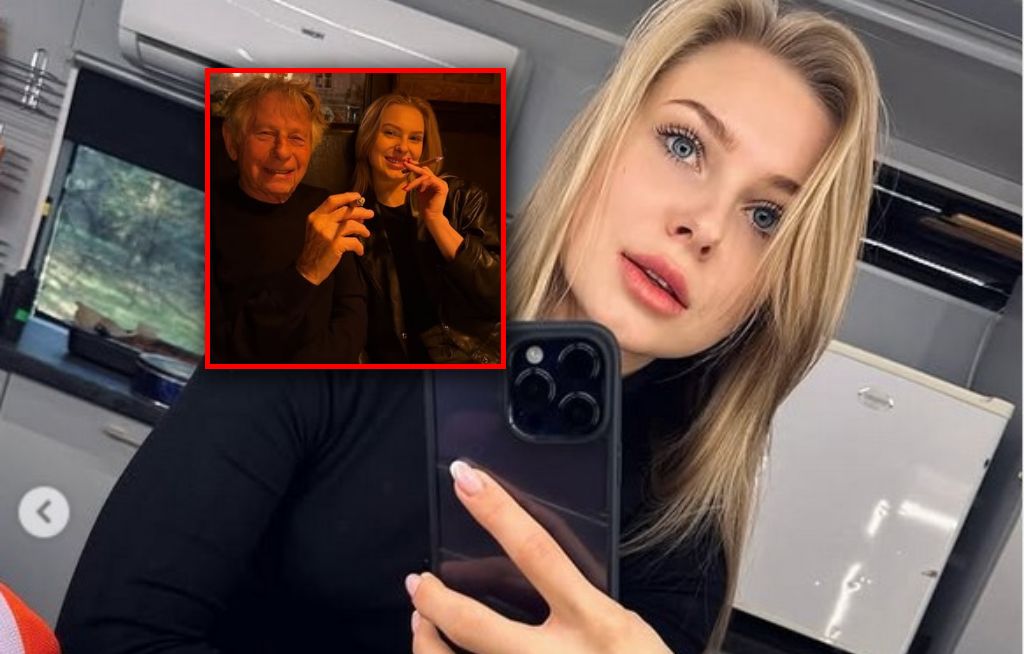 Roman Polański pali cygaro z 24-letnią aktorką "Barw szczęścia". "Tradycyjne dopełnienie kolacji"