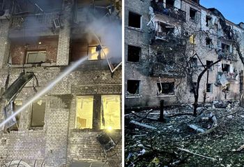 Zmasowany atak na Ukrainę. Dziesiątki dronów