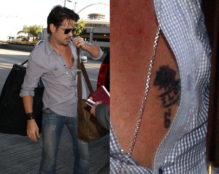 Colin pokazuje tatuaż na klacie (ZDJĘCIA!)