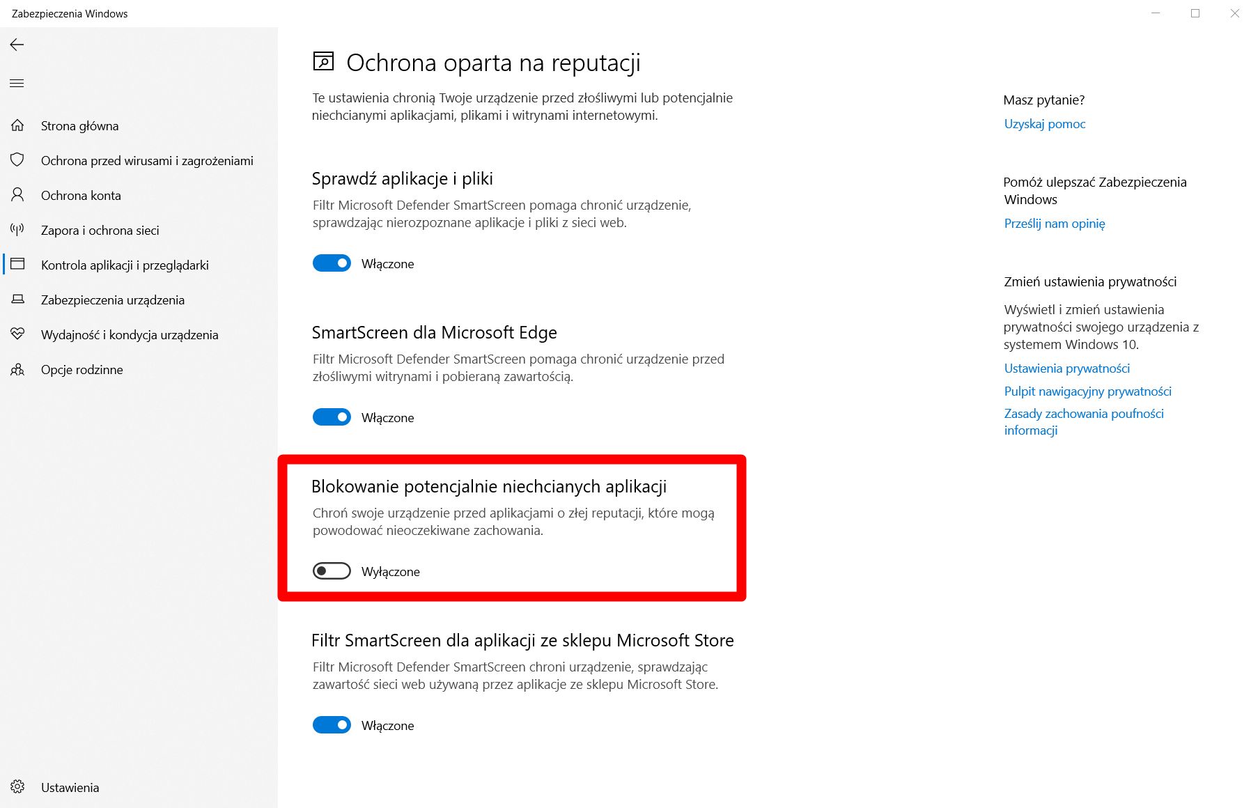 Microsoft zdalnie włącza jedną z opcji Defendera