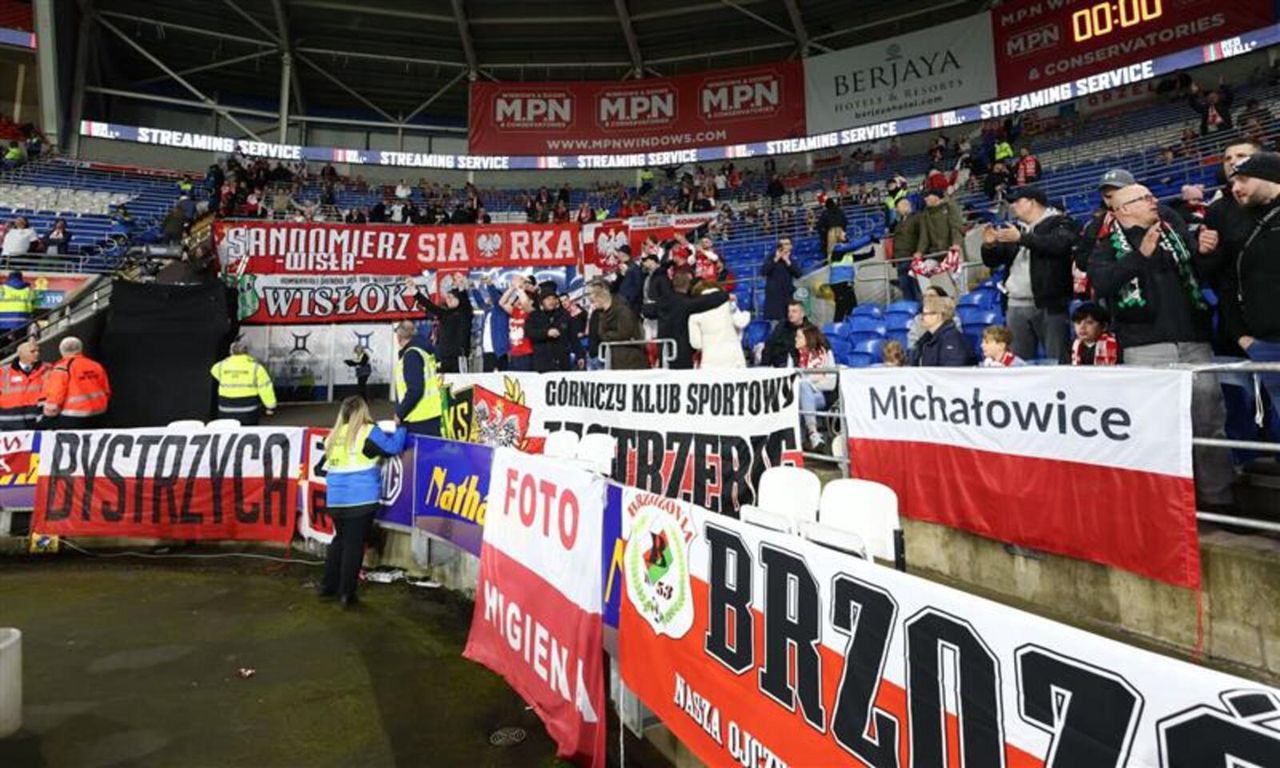 Polscy kibice dopisali w Cardiff. Jeden szczegół bił po oczach