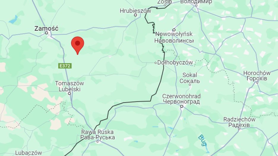 Pocisk widzieli mieszkańcy gminy Komarów-Osada