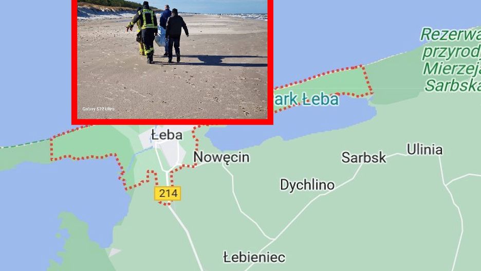 Na plaży w Łebie znaleziono zwłoki kobiety