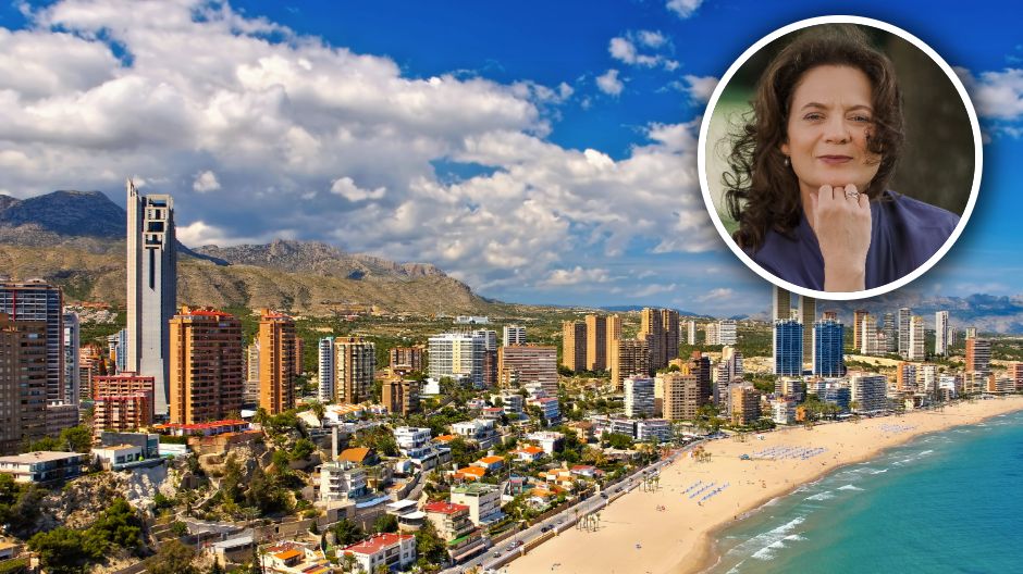 Wybrzeże w mieście Benidorm w Hiszpanii