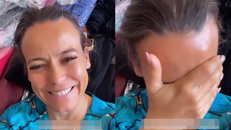 Anna Mucha tłumaczy się z zatrudnienia pomocy przy przenoszeniu kartonów