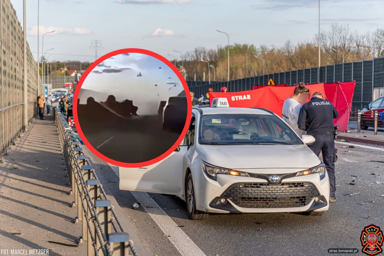 Wypadek w Łomiankach. Wieści ws. kierowcy. "Zdał sobie sprawę"