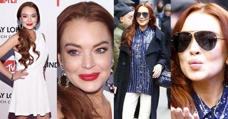 Lindsay Lohan świętuje "wielki powrót" w dwóch stylizacjach