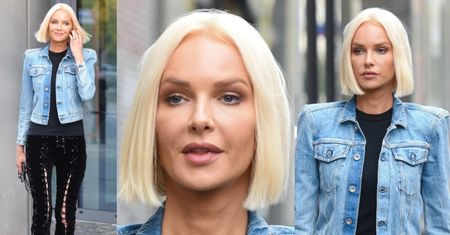 Odmieniona Magda Mielcarz spaceruje pod studiem "Dzień Dobry TVN" (ZDJĘCIA)