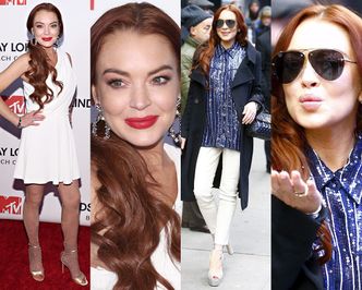 Lindsay Lohan świętuje "wielki powrót" w dwóch stylizacjach