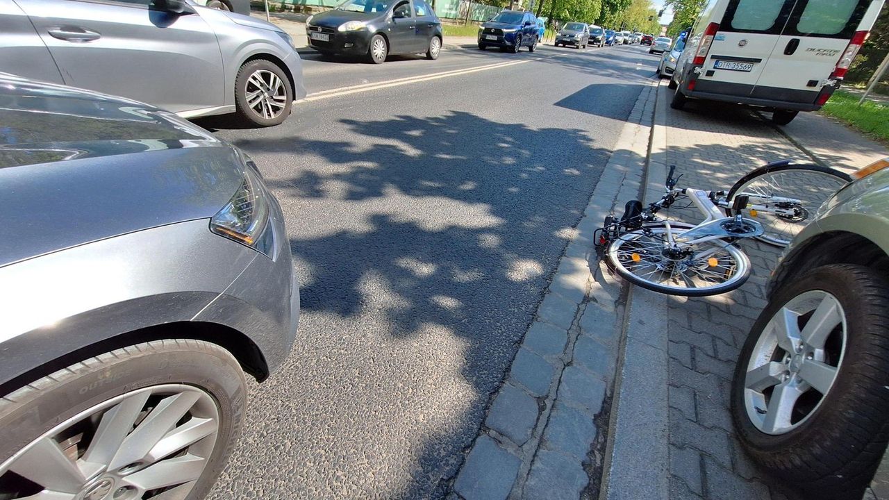 Toruń: Potrącona rowerzystka trafiła do szpitala