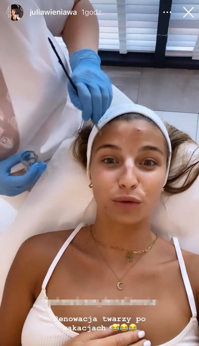 Julia Wieniawa pokazuje "renowację twarzy" po wakacjach z Nikodemem 