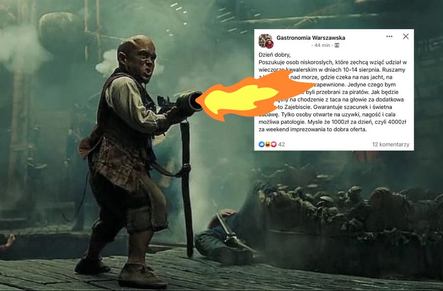 Bulwersująca oferta pracy dla osób niskorosłych