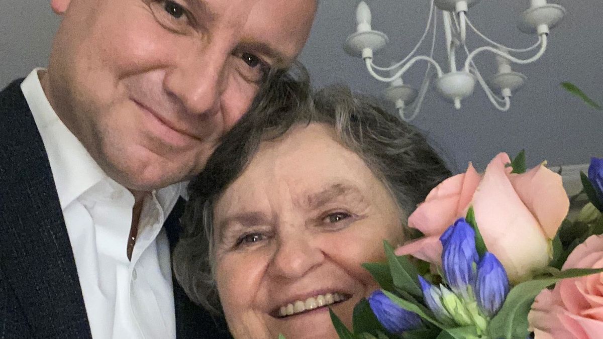 Andrzej Duda z mamą 