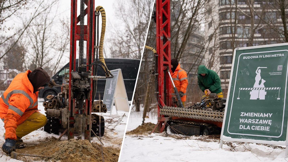 Odwierty pod budowę IV linii metra
