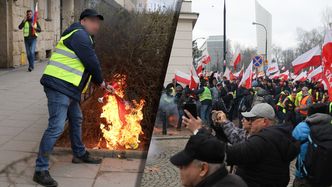 Gorąco pod Sejmem. Interweniowała policja. Kołodziejczak: PiS-owska prowokacja