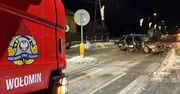 Zagościniec: Auto z piątką młodych ludzi rozbite w nocy. 21-letni kierowca wydmuchał ponad promil