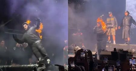 Bedoes PODPALIŁ SIĘ na scenie! (WIDEO)