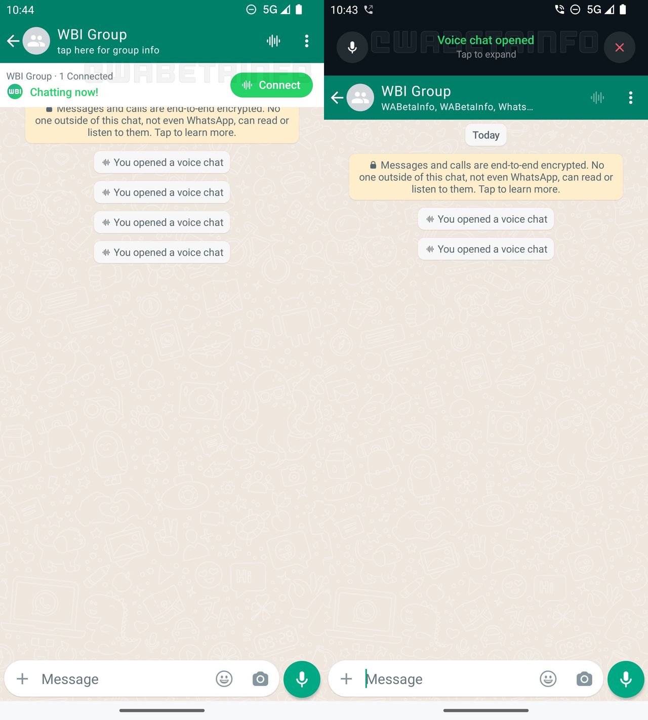 Czaty głosowe w WhatsApp