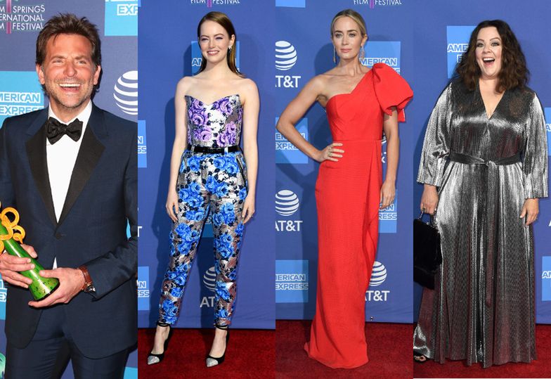 Tłum gwiazd na Festiwalu w Palm Springs: Emma Stone, Emily Blunt, Bradley Cooper, Melissa Mccarty...