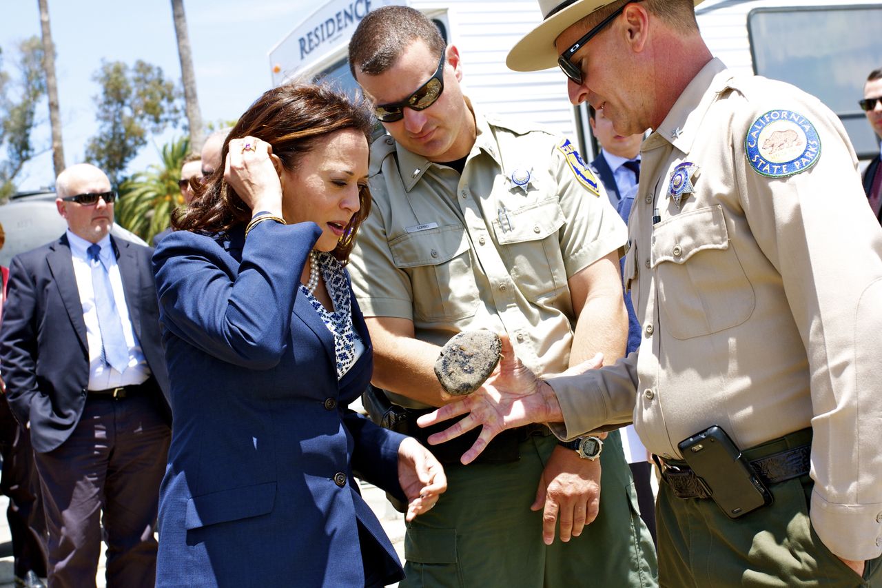 Kamala Harris, as a prosecutor, oversaw the work at Refugio State Beach and surrounding areas affected by the oil spill in June 2015.