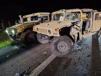 Wypadek z kolumną wojskowych aut na A2. Poszkodowani żołnierze