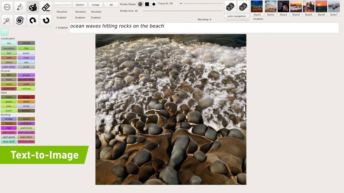 NVIDIA GauGAN2 ma tworzyć piękne obrazy z opisu. Przynajmniej w teorii 1