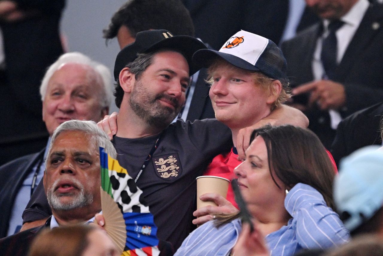 Ed Sheeran at the match