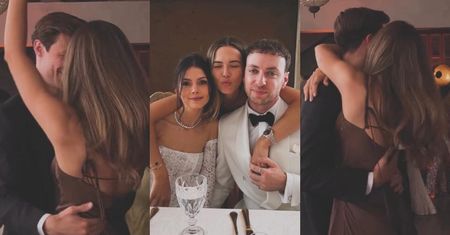Sandra Kubicka zabrała NOWEGO UKOCHANEGO na wesele Dominika Dudka! Adam czule ją obejmował... (ZDJĘCIA)