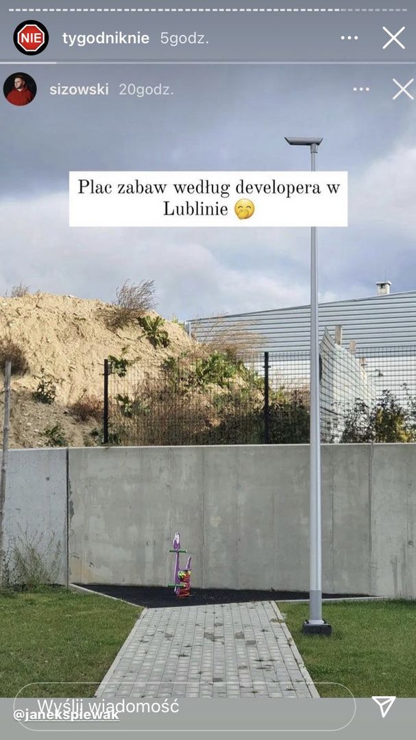 Fotograf Sylwester Iżowski pokazał, jak wygląda jeden z placów zabaw w Lublinie 