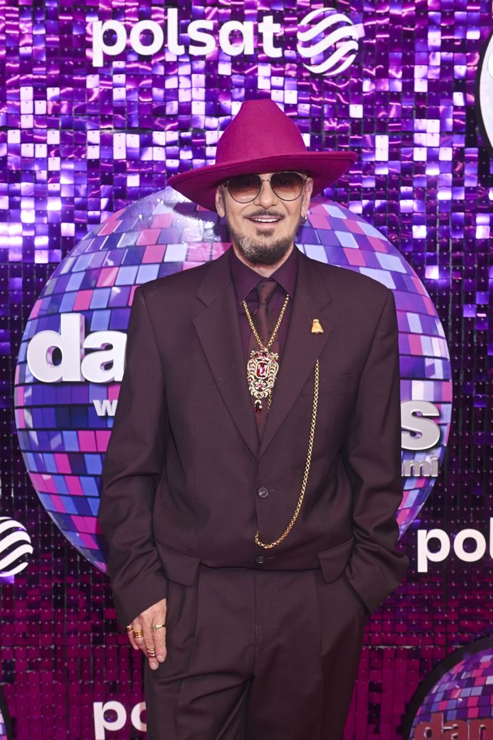Tomasz Jacyków na ściance "Tańca z gwiazdami"