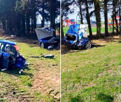Tragedia pod Zamościem. Pociąg rozerwał auto na pół