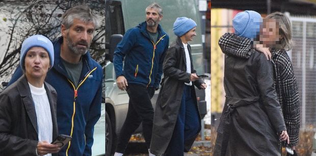 Joanna Koroniewska bez mejkapu i czesany wiatrem Maciej Dowbor grasują po Warszawie (ZDJĘCIA)