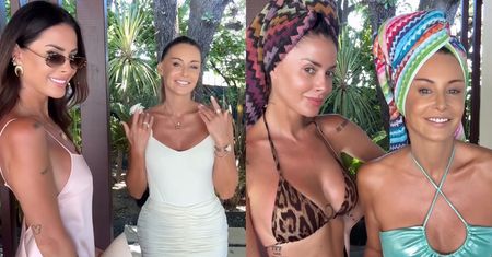 "Bikiniary" Małgorzata Rozenek i Magdalena Pieczonka wdzięczą się przed aparatem na rajskich wojażach (ZDJĘCIA)