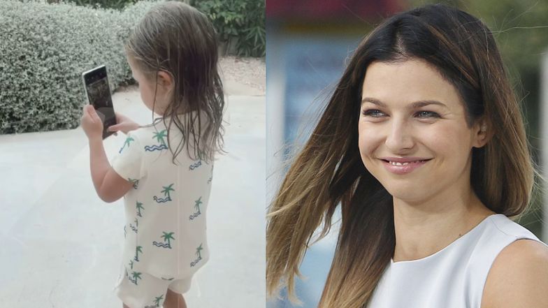 Klara Lewandowska robi rodzicom zdjęcia na Instagram