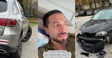Rafał Maślak miał WYPADEK! Samochód WJECHAŁ w jego auto, gdy wiózł dzieci do przedszkola. Mister zrelacjonował zdarzenie