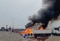 Pożar w Katowicach. Dym widoczny z całego miasta