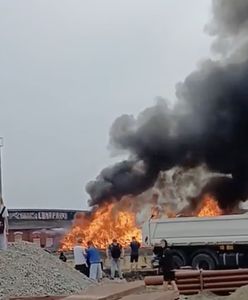 Pożar w Katowicach. Dym widoczny z całego miasta