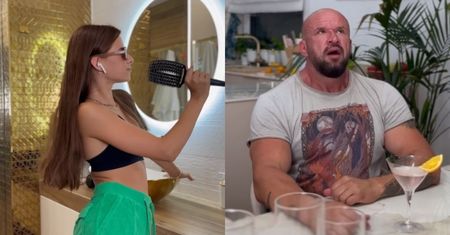 Tomasz Oświeciński promuje 14-letnią córkę na Instagramie. Nagrali razem filmik. Wyszło zabawnie? (WIDEO)