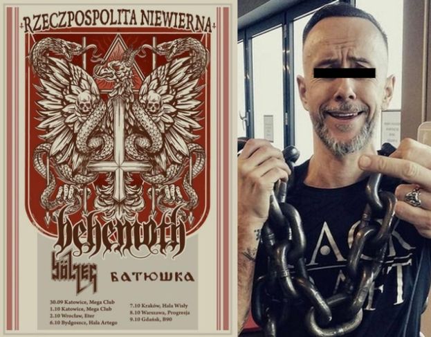 Lider Behemotha ZOSTAŁ OSKARŻONY o znieważenie polskiego godła! - Pudelek