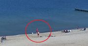 Była 10:31 na plaży w Mielnie. Oto co zarejestrowała kamera