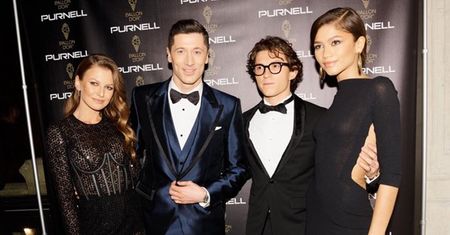 Złota Piłka 2021. Lewandowscy pozują do zdjęcia z Zendayą i Tomem Hollandem! (FOTO)